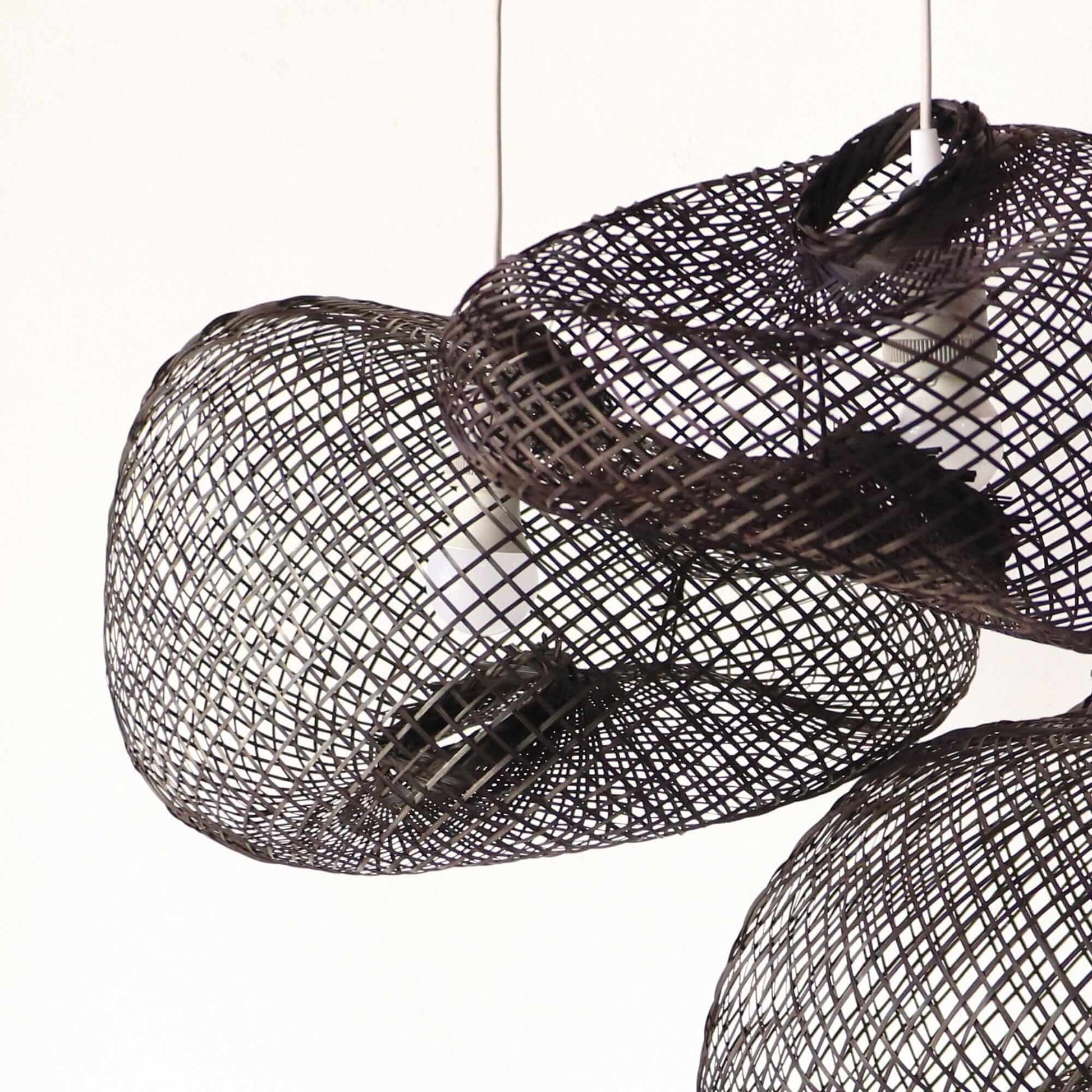 Reshape Able Bamboo Pendant Light By Thaihome | Pendant Lamps | Modishstore - 3