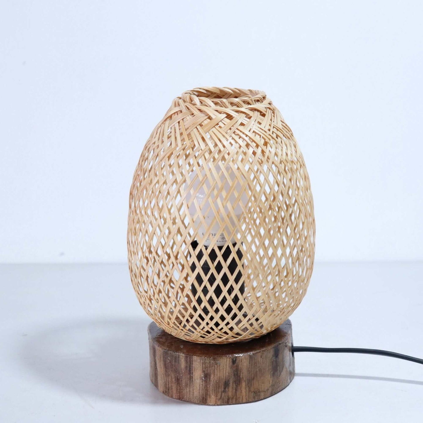 Anan Ta Ya - Boho Bamboo Bedside Lamp By Thaihome | Table Lamps | Modishstore - 3