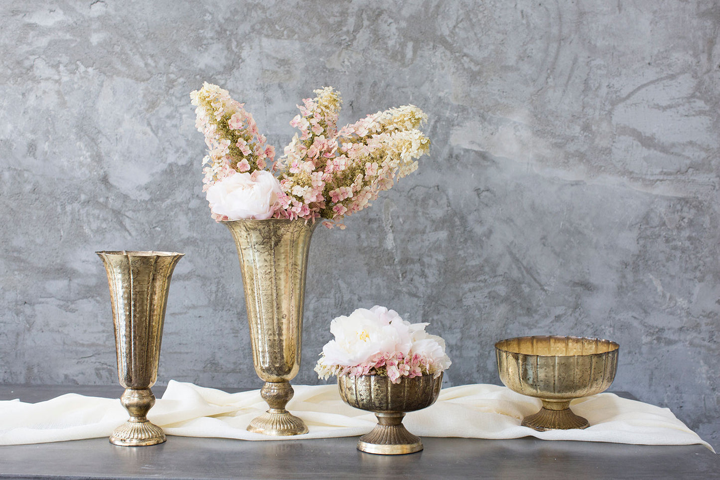 Lita Vase and Compote Set of 4 By Accent Decor | Vases | Modishstore - 4
