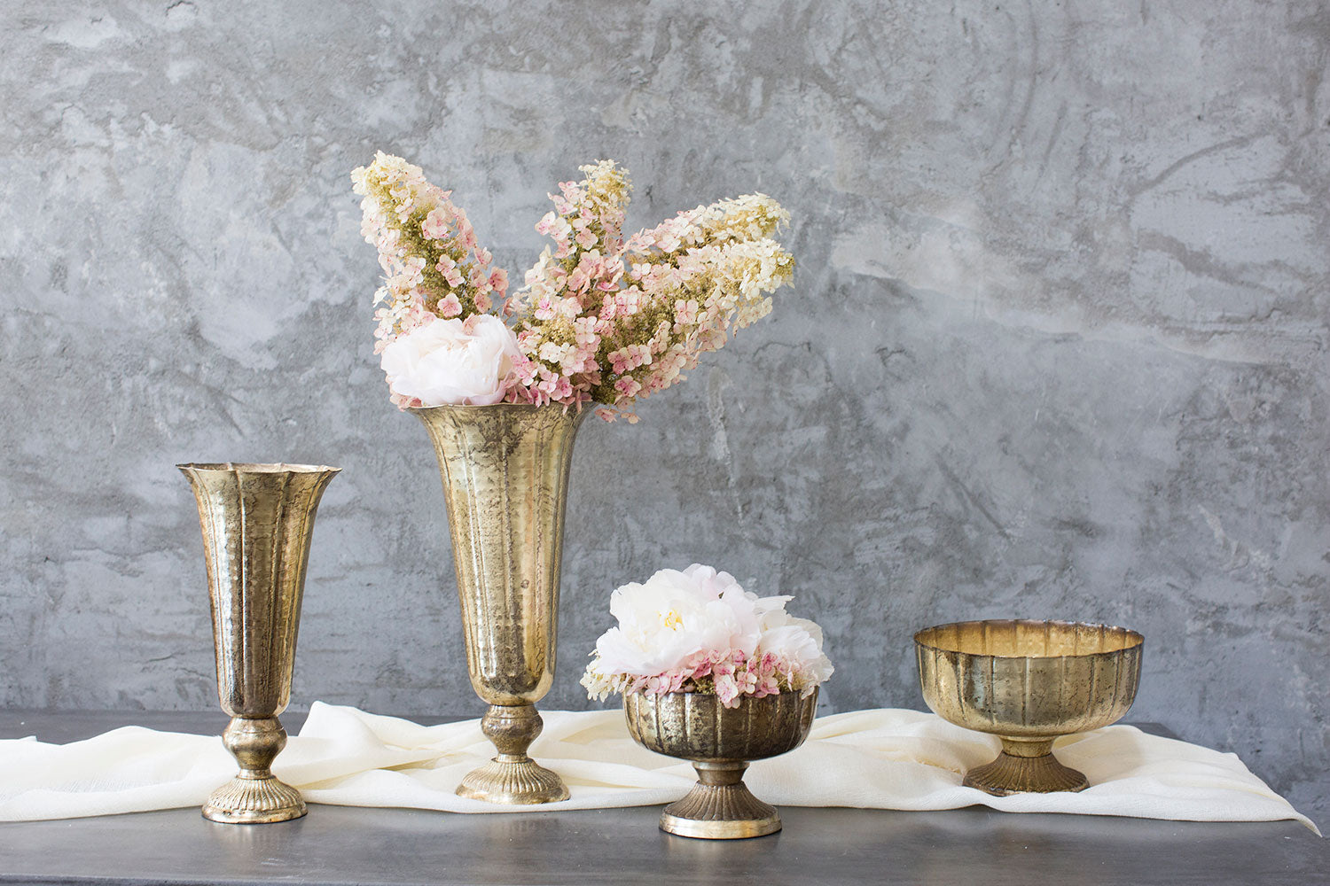 Lita Vase and Compote Set of 4 By Accent Decor | Vases | Modishstore - 4