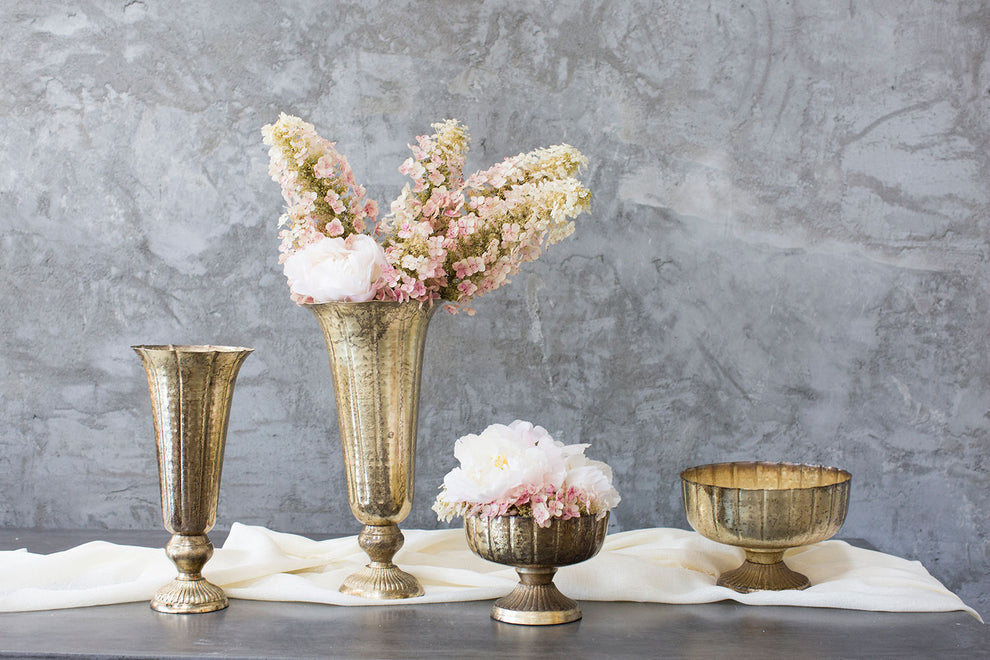 Lita Vase and Compote Set of 4 By Accent Decor | Vases | Modishstore - 4