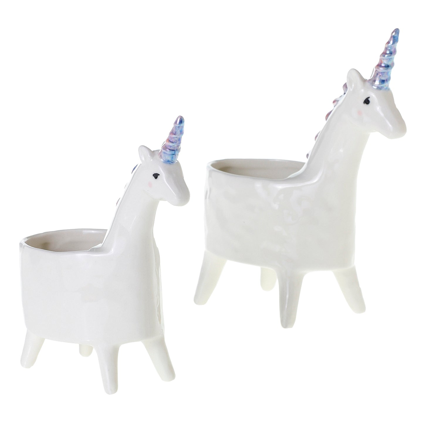Lolly Unicorn Planter Set of 4 By Accent Decor | Planters, Troughs & Cachepots | Modishstore - 5