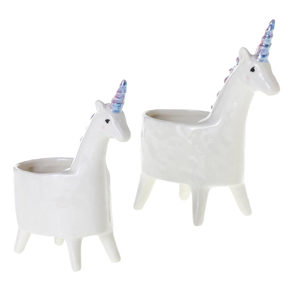 Lolly Unicorn Planter Set of 4 By Accent Decor | Planters, Troughs & Cachepots | Modishstore - 5