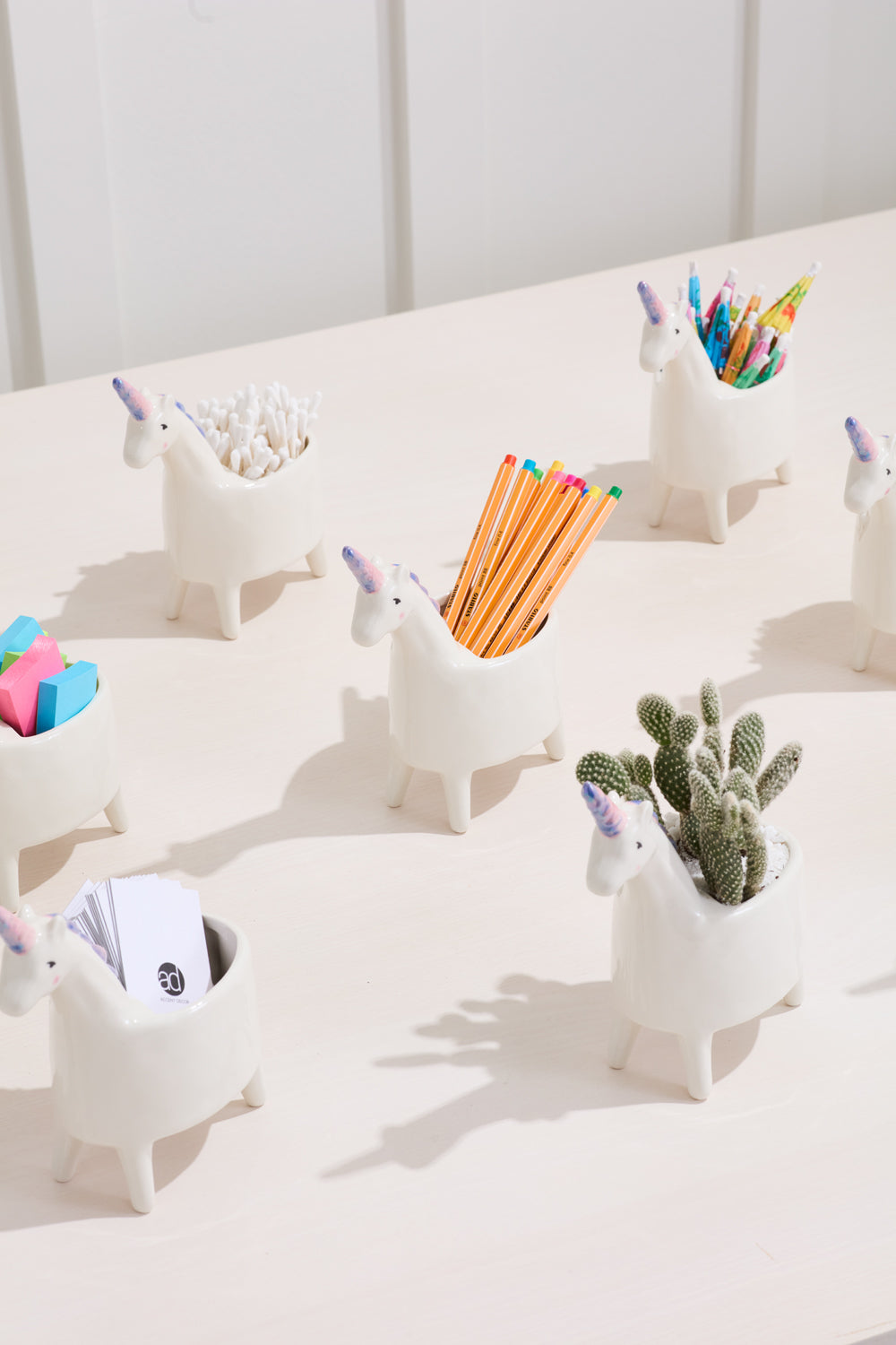Lolly Unicorn Planter Set of 4 By Accent Decor | Planters, Troughs & Cachepots | Modishstore - 3