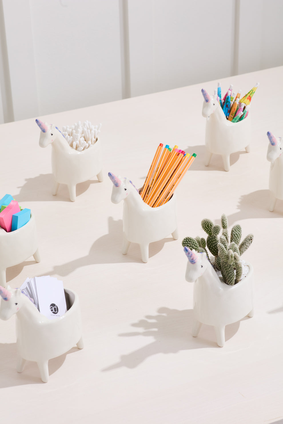 Lolly Unicorn Planter Set of 4 By Accent Decor | Planters, Troughs & Cachepots | Modishstore - 3