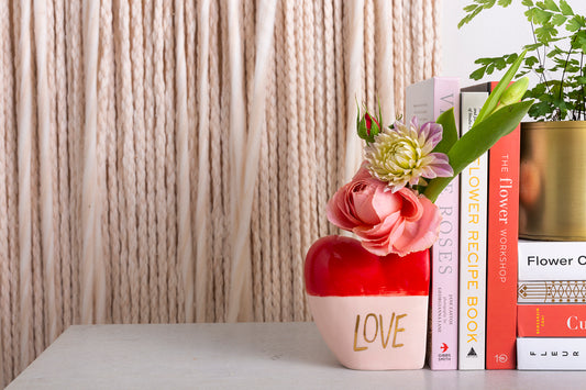 Lots of Love Budvase Set of 4 By Accent Decor | Vases | Modishstore - 1