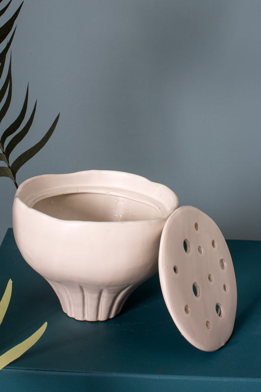 Lotus Flower Frog Budvase Set of 8 By Accent Decor | Vases | Modishstore - 1
