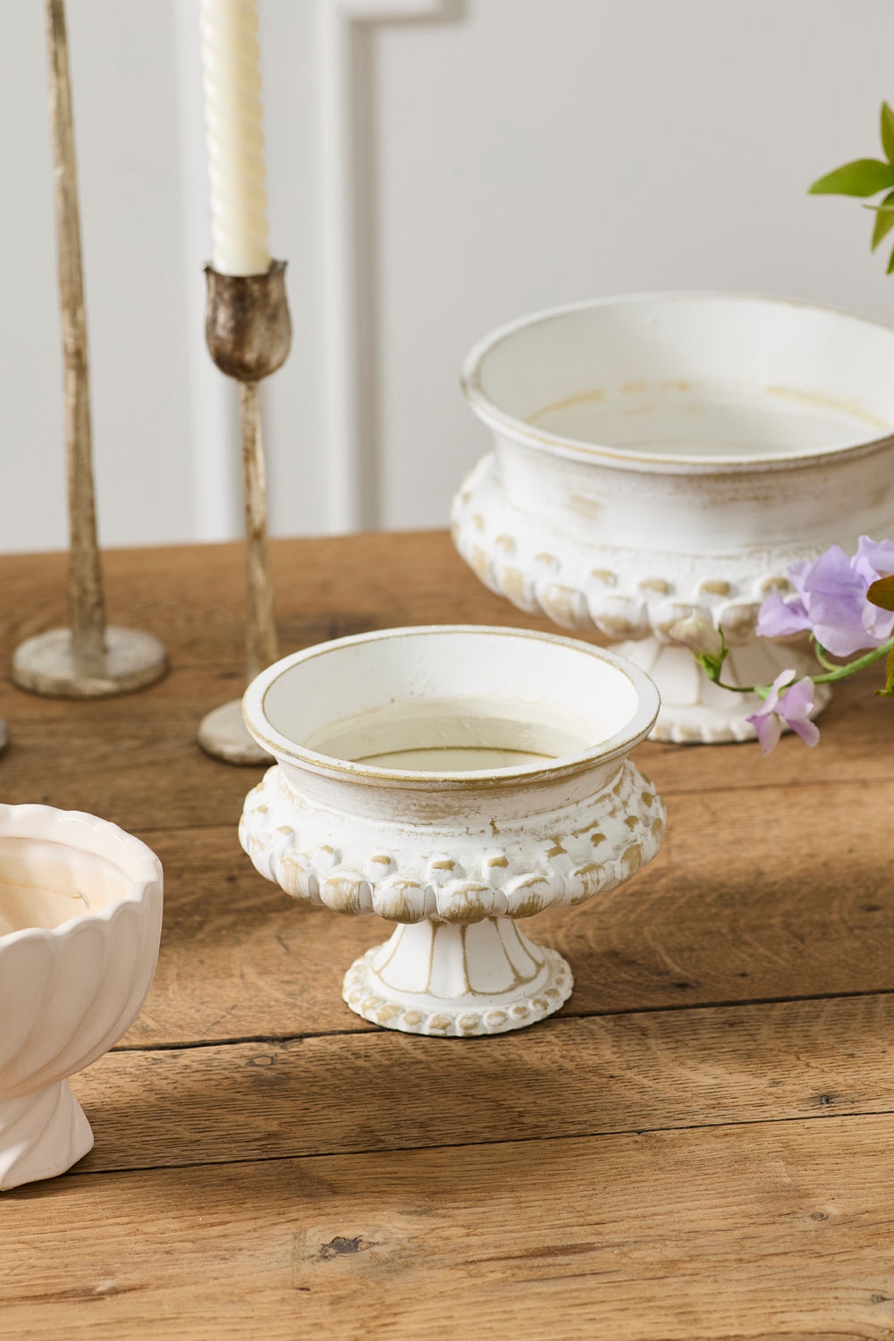 Manor Compote Set of 2 By Accent Decor | Planters, Troughs & Cachepots | Modishstore - 3
