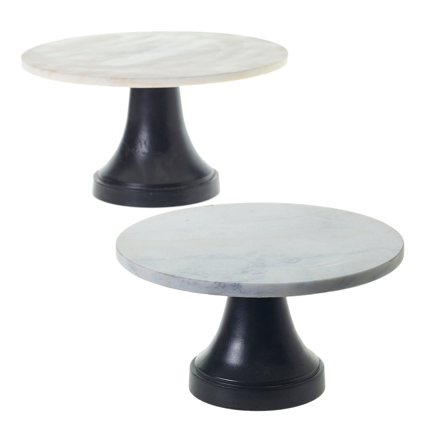 Marble Cake Plate Set of 2 By Accent Decor | Decorative Trays & Dishes | Modishstore - 3