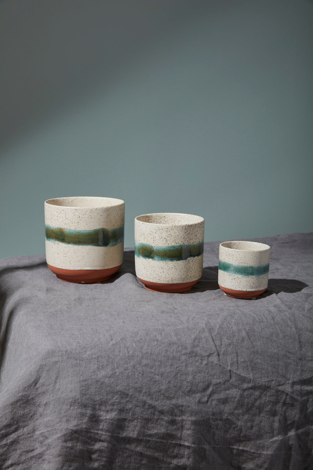Mateo Pot Set of 8 By Accent Decor | Planters, Troughs & Cachepots | Modishstore - 1