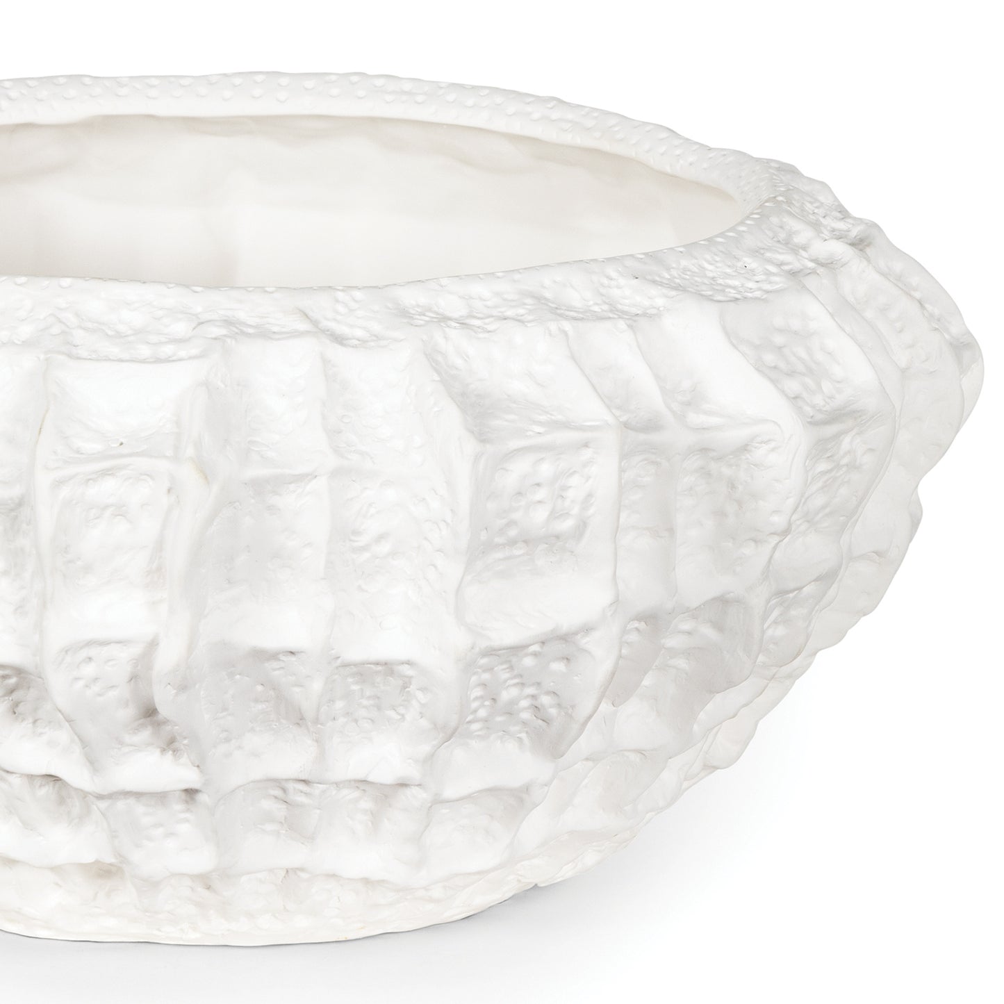 Caspian Ceramic Bowl (White) By Regina Andrew | Decorative Bowls | Modishstore - 3