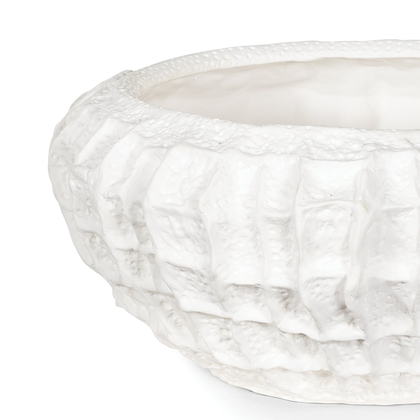 Caspian Ceramic Bowl (White) By Regina Andrew | Decorative Bowls | Modishstore - 2