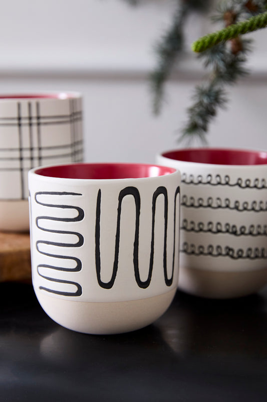 Merrick Mug - Set of 8 By Accent Decor | Planters, Troughs & Cachepots | Modishstore - 1