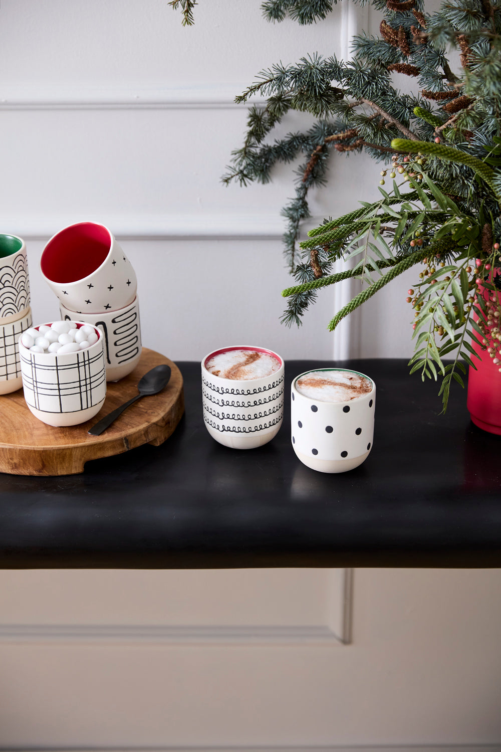 Merrick Mug - Set of 8 By Accent Decor | Planters, Troughs & Cachepots | Modishstore - 3