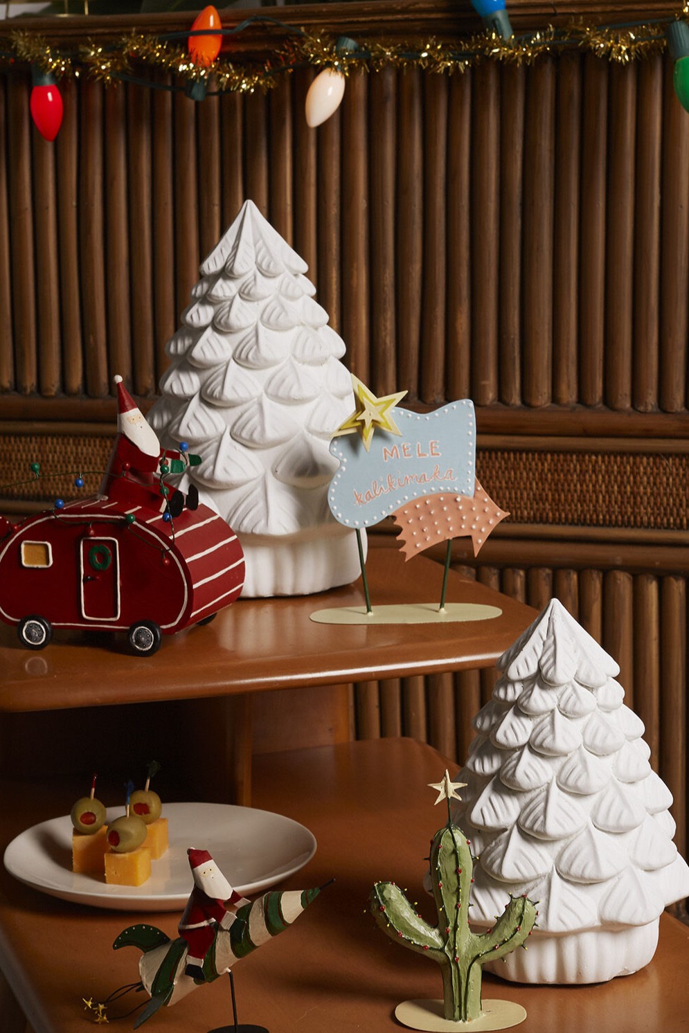 Merry Little Xmas Tree Set of 2 By Accent Decor | Decor | Modishstore - 1