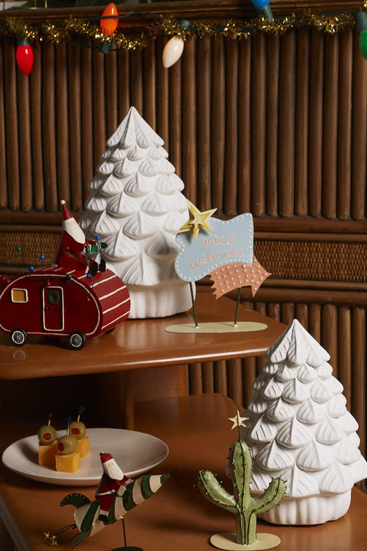 Merry Little Xmas Tree Set of 2 By Accent Decor | Decor | Modishstore - 1