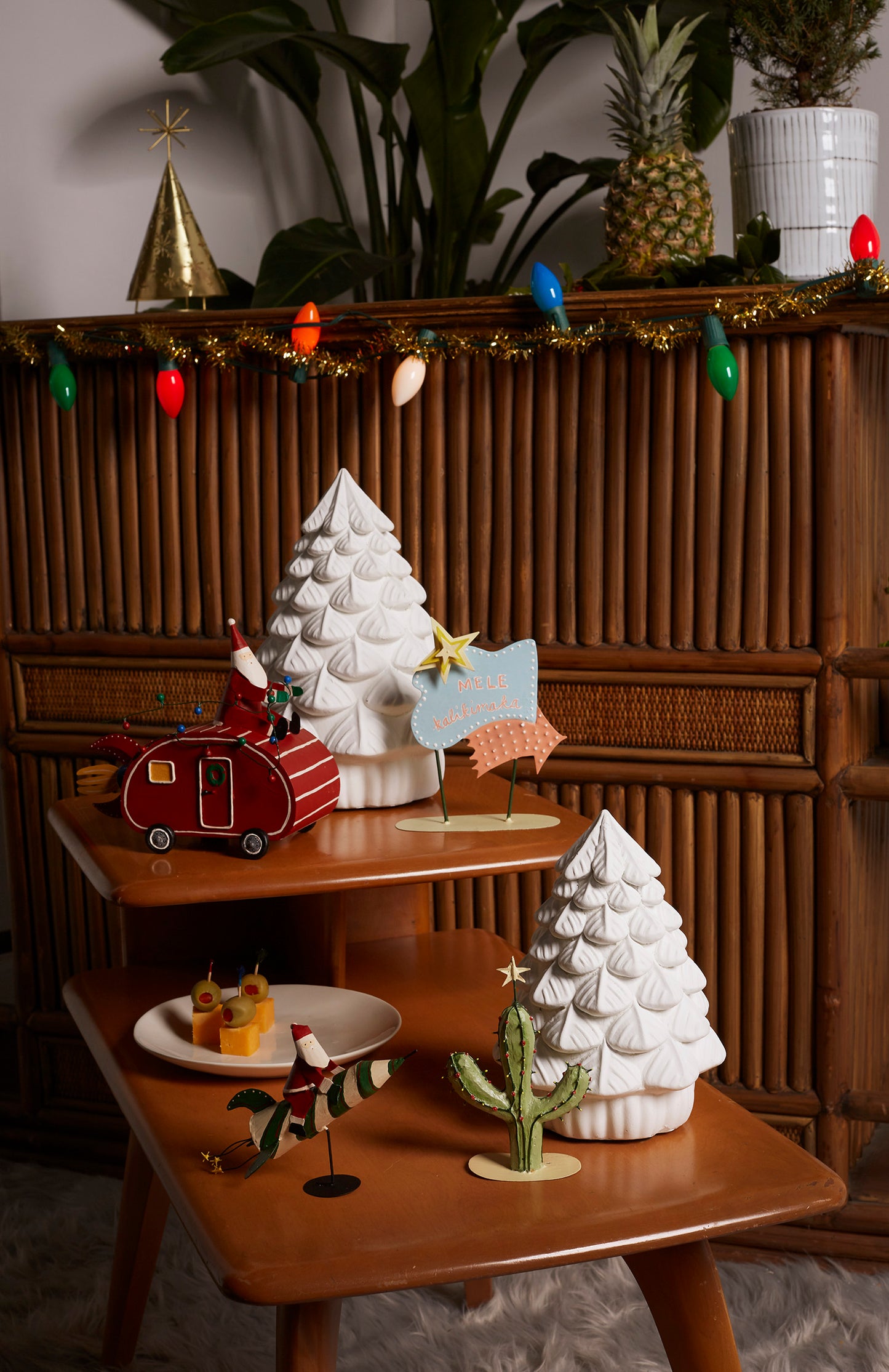 Merry Little Xmas Tree Set of 2 By Accent Decor | Decor | Modishstore - 4