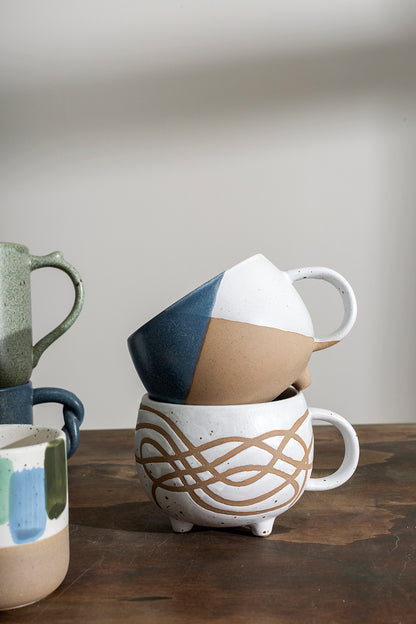 Milk and Sugar Mug Set of 4 By Accent Decor | Planters, Troughs & Cachepots | Modishstore - 2