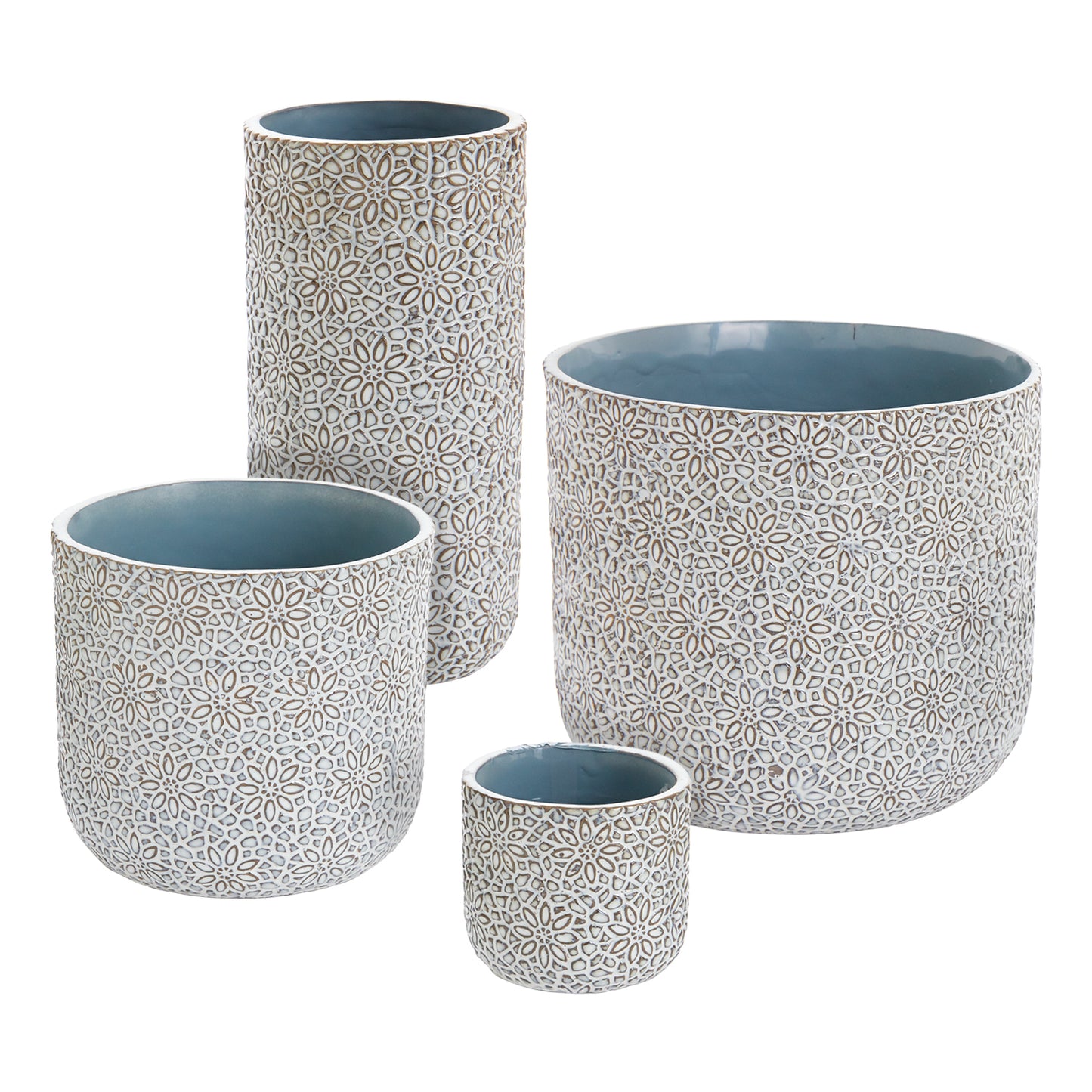 Millie Collection Set of 8 By Accent Decor | Planters, Troughs & Cachepots | Modishstore - 4