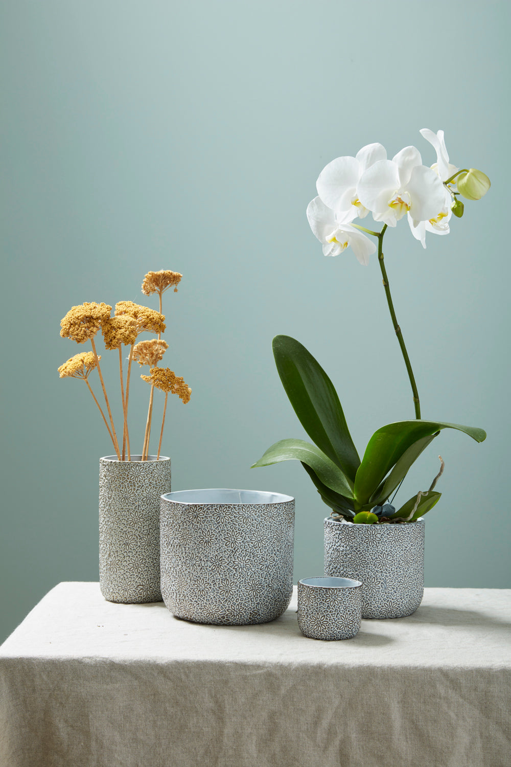 Millie Collection Set of 8 By Accent Decor | Planters, Troughs & Cachepots | Modishstore - 1