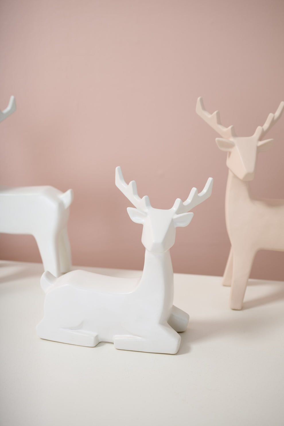 Minimal Deer Figurine Set of 4 By Accent Decor | Figurines | Modishstore - 1