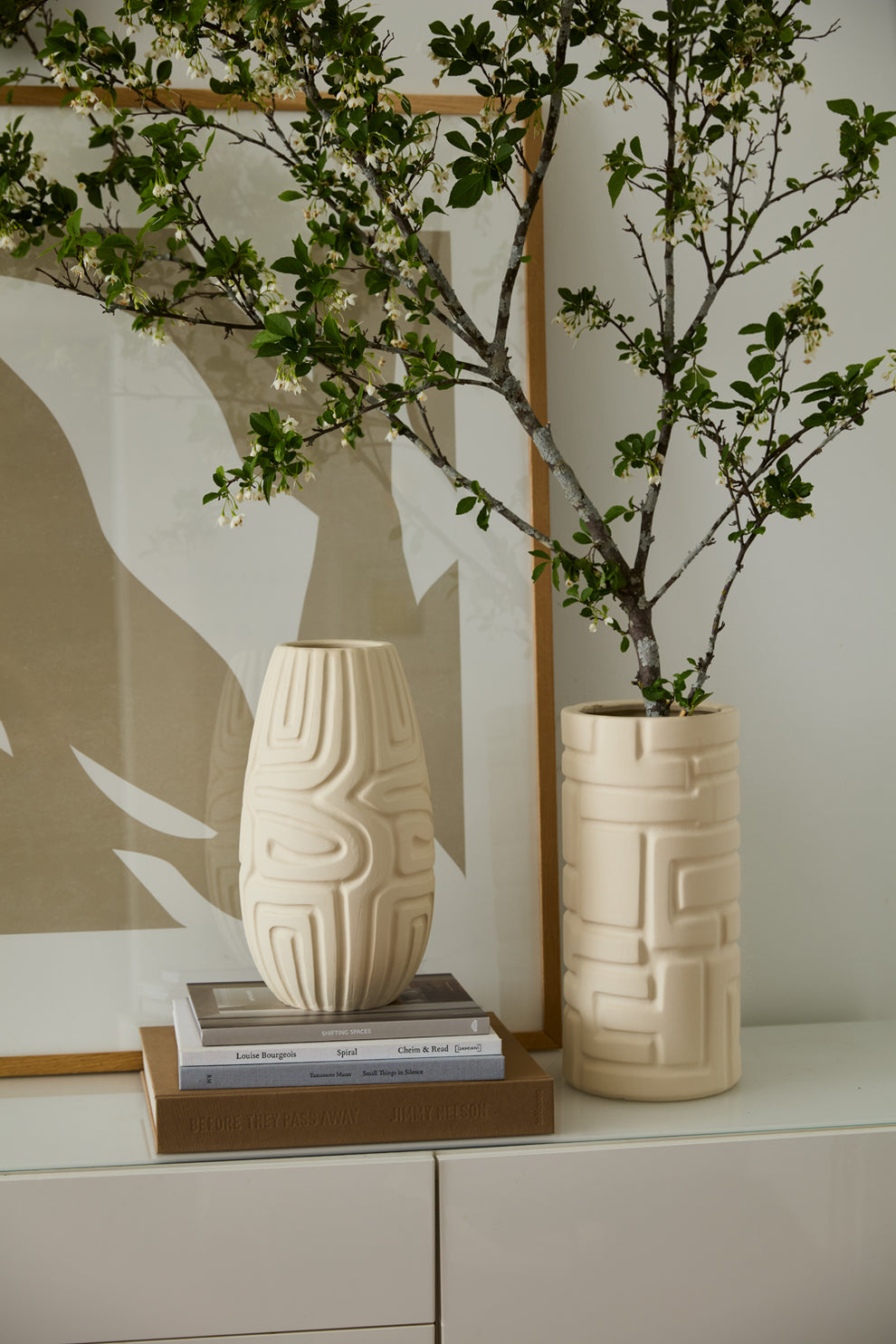 Minos Vase Set of 2 By Accent Decor | Vases | Modishstore - 3