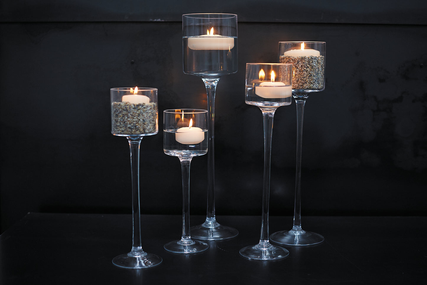 Monet Glass Set of 2 By Accent Decor | Candle Holders | Modishstore - 4