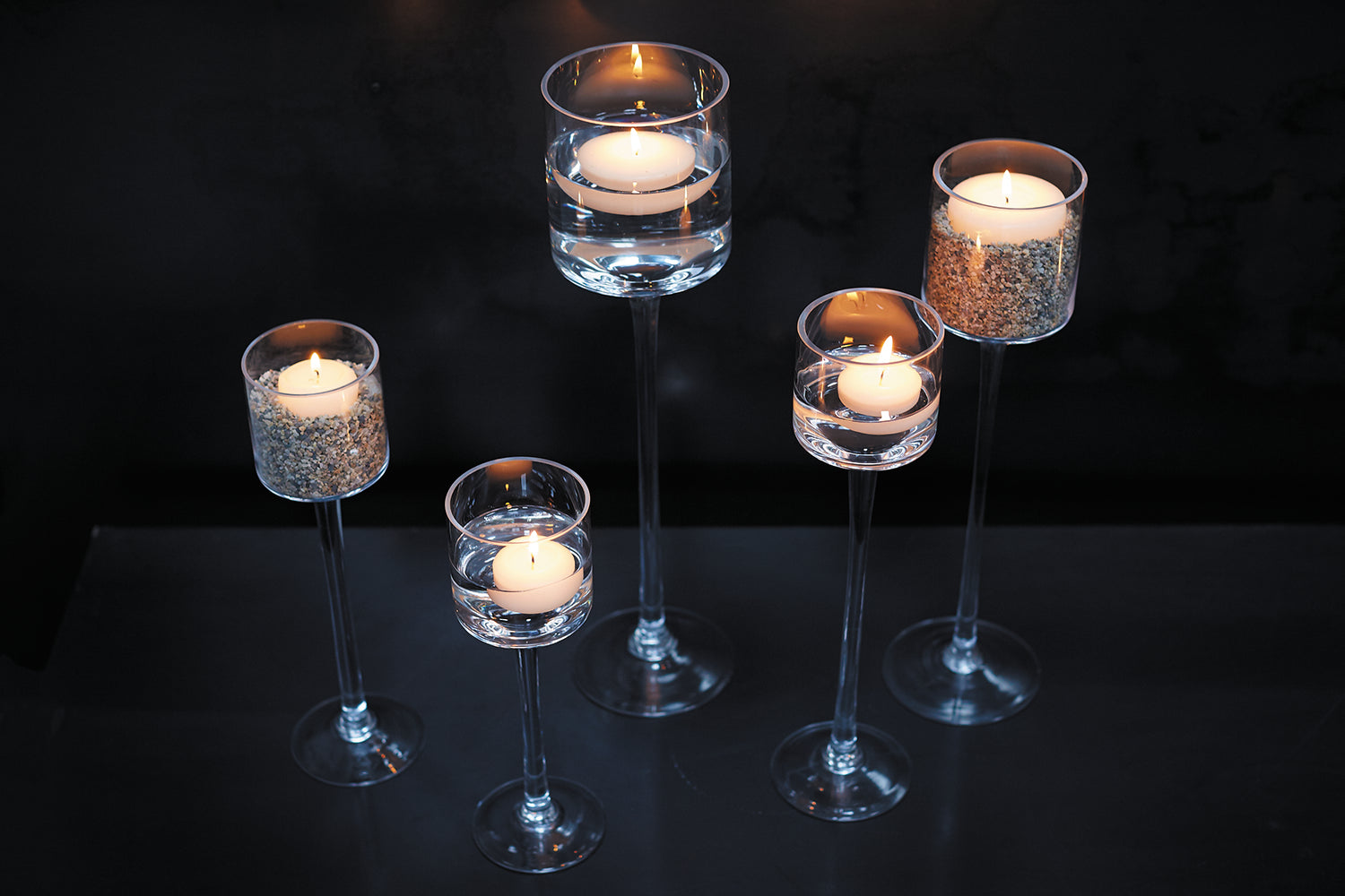 Monet Glass Set of 2 By Accent Decor | Candle Holders | Modishstore - 5