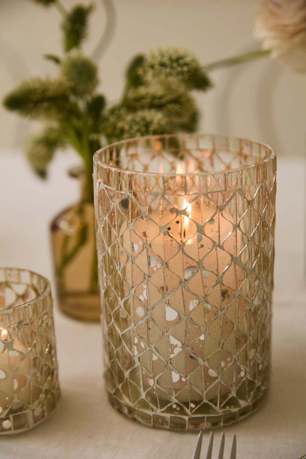 Moonlit Votive Set of 4 By Accent Decor | Stands | Modishstore - 1