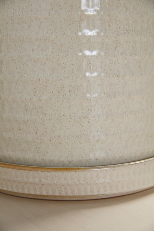 Morse Pot with Saucer Set of 4 By Accent Decor | Planters, Troughs & Cachepots | Modishstore - 1