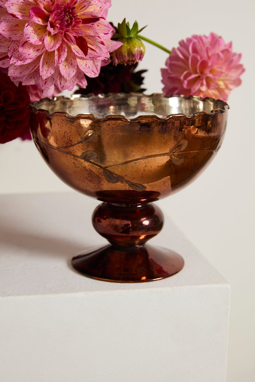 Naomi Compote Set of 2 By Accent Decor | Planters, Troughs & Cachepots | Modishstore - 4