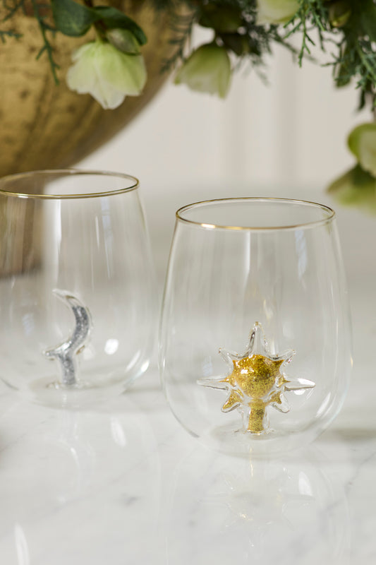 Night Sky Drinkware Set of 4 By Accent Decor | Planters, Troughs & Cachepots | Modishstore - 1