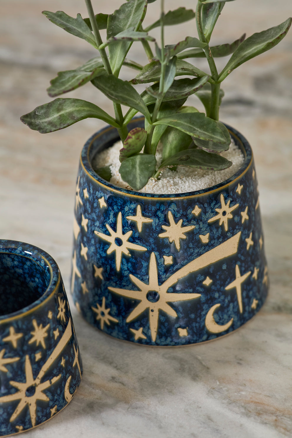 Night Sky Pot Set of 8 By Accent Decor | Planters, Troughs & Cachepots | Modishstore - 1