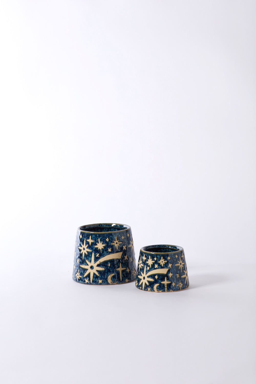 Night Sky Pot Set of 8 By Accent Decor | Planters, Troughs & Cachepots | Modishstore - 3