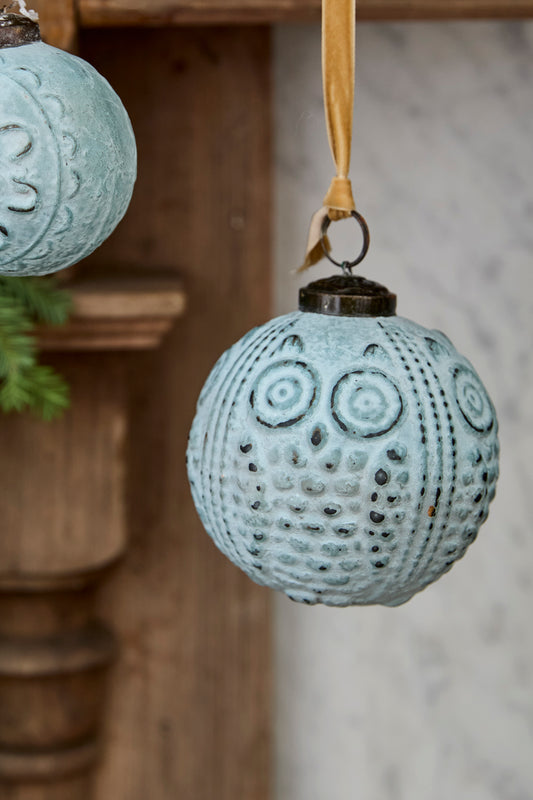 Noctua Ornament Set of 8 By Accent Decor | Ornaments | Modishstore - 1