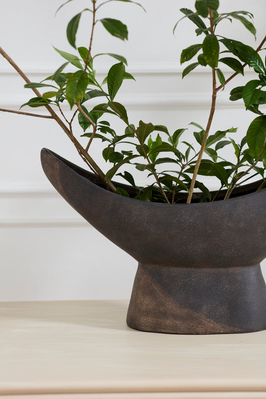 Numina Boat By Accent Decor | Planters, Troughs & Cachepots | Modishstore - 1
