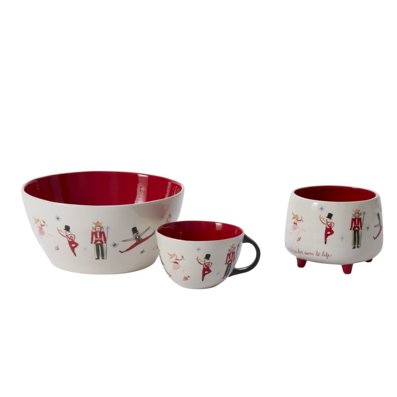 Nutcracker Ballet Bowl 10" x  4.75" By Accent Decor | Decorative Bowls | Modishstore - 3