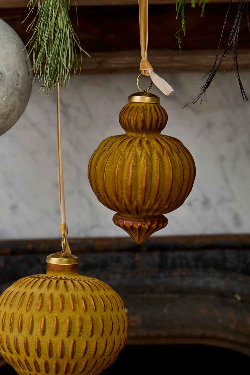 Nutmeg Ornament Set of 8 By Accent Decor | Ornaments | Modishstore - 1