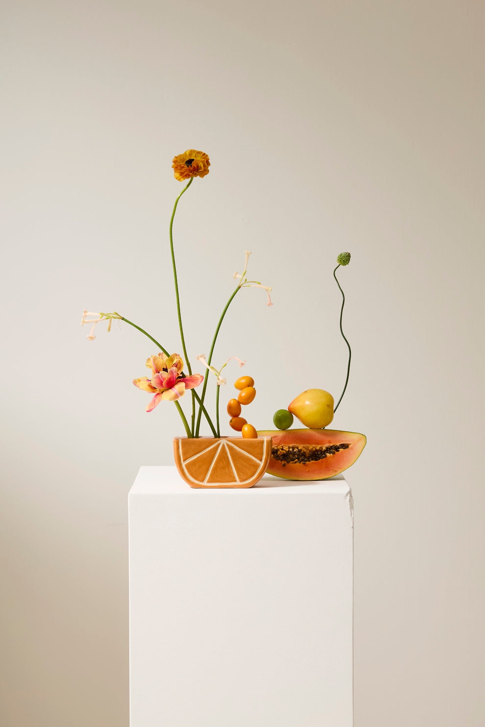 Orange Slice Budvase Set of 4 By Accent Decor | Vases | Modishstore - 3