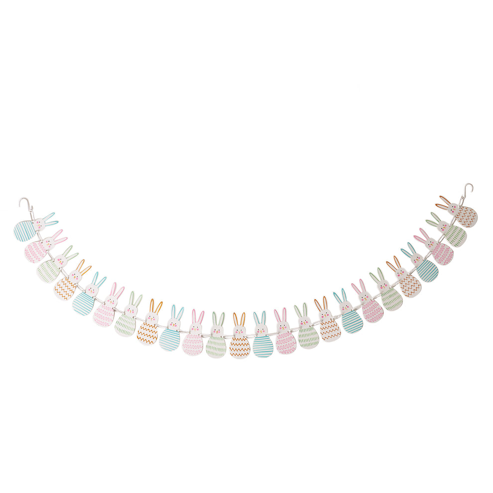 Pastel Bunny Garland Set of 2 By Accent Decor | Garland & Wreath | Modishstore - 4