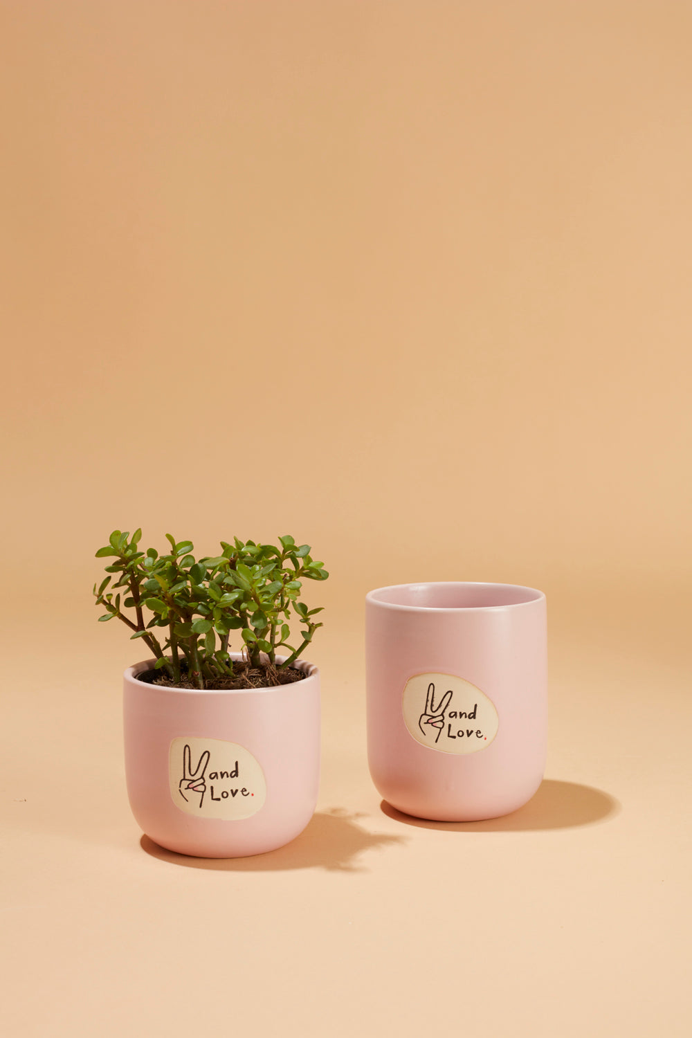 Peace and Love Pot Set of 8 By Accent Decor | Planters, Troughs & Cachepots | Modishstore - 1