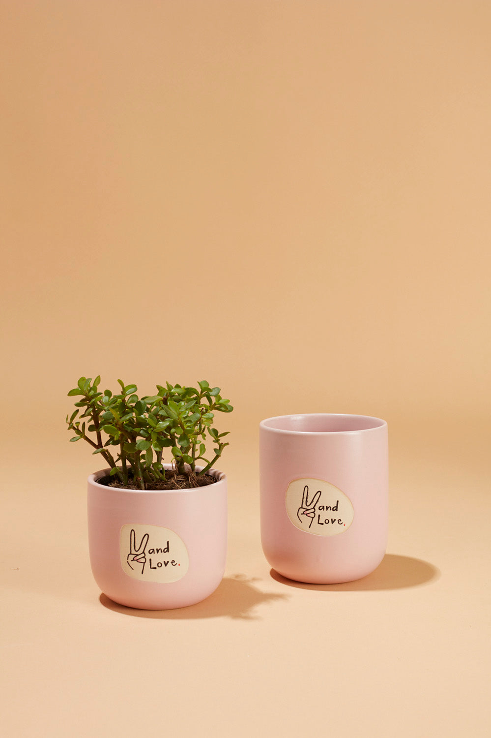 Peace and Love Pot Set of 8 By Accent Decor | Planters, Troughs & Cachepots | Modishstore - 4