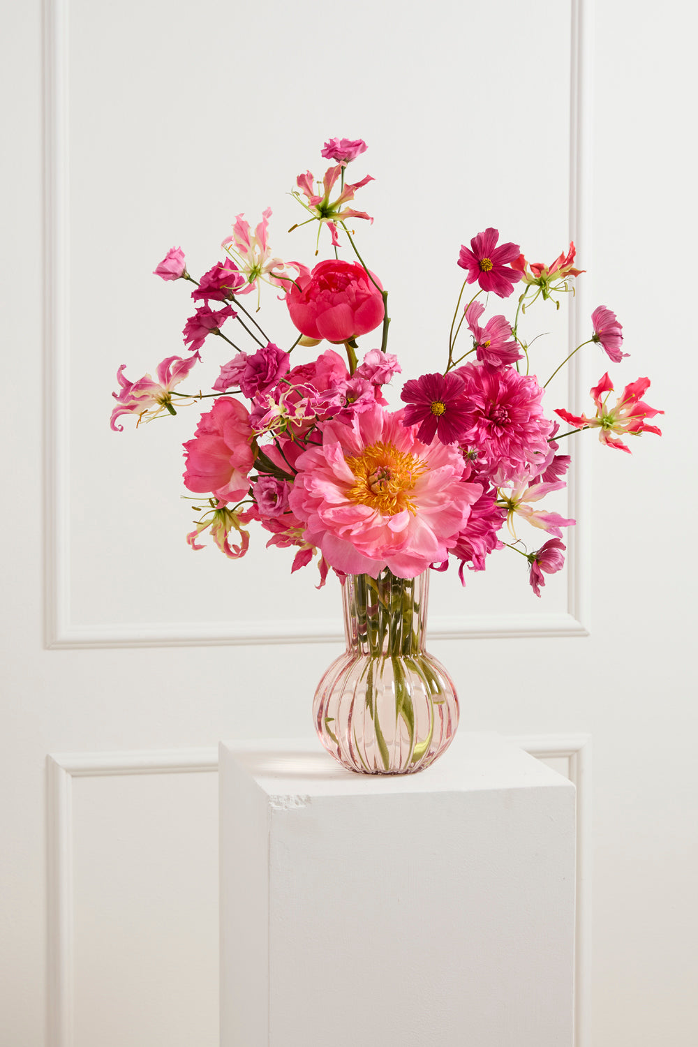 Peony Vase Set of 4 By Accent Decor | Vases | Modishstore - 3