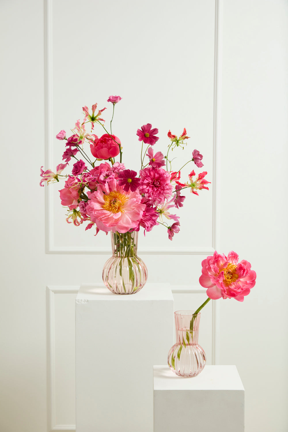 Peony Vase Set of 4 By Accent Decor | Vases | Modishstore - 5