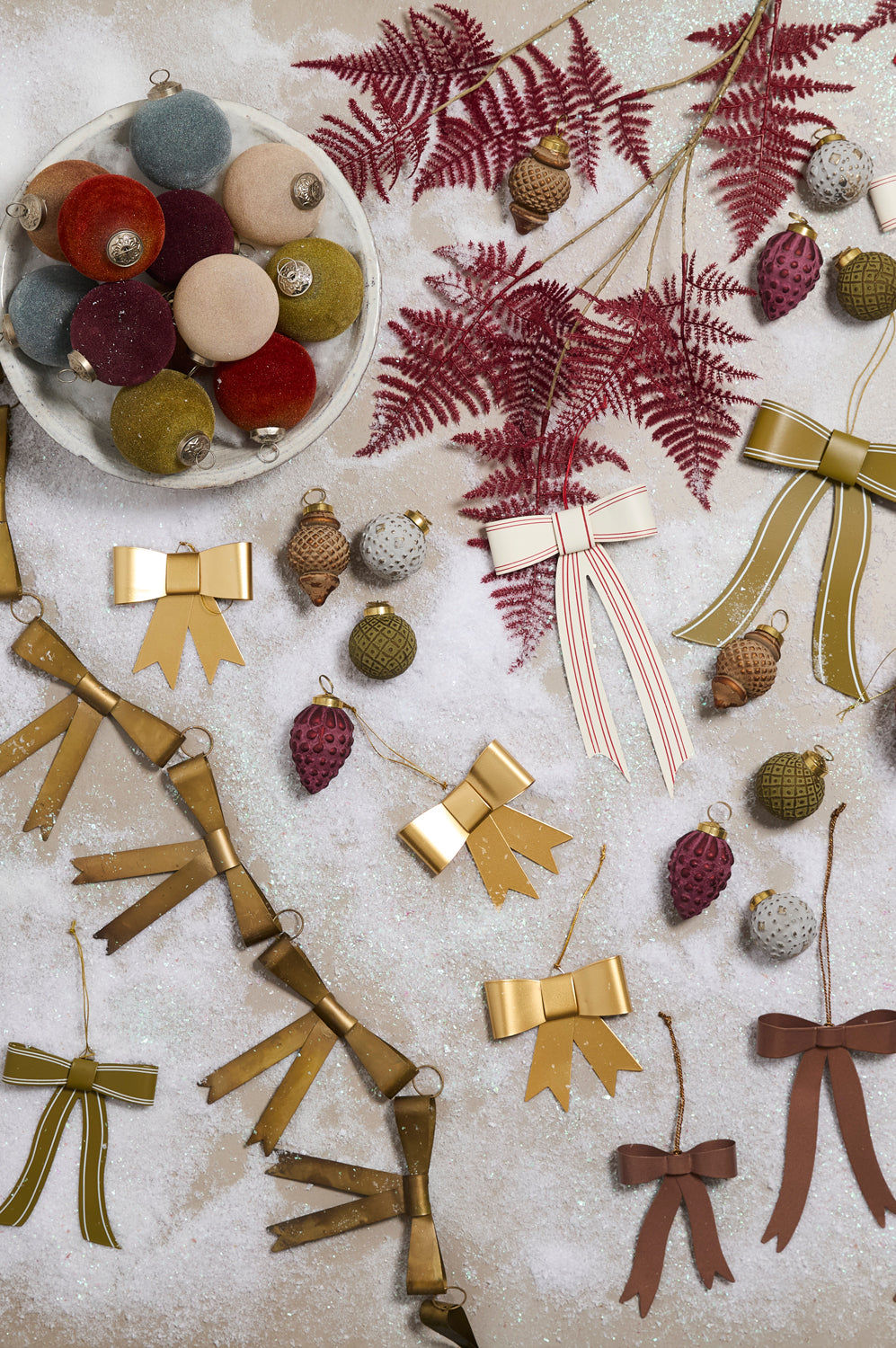 Perfect Bow Ornament Set of 8 By Accent Decor | Ornaments | Modishstore - 5