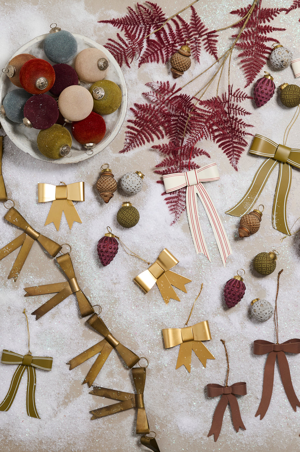 Perfect Bow Ornament Set of 8 By Accent Decor | Ornaments | Modishstore - 5