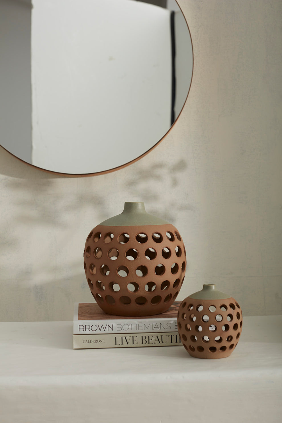 Persa Vase Set of 4 By Accent Decor | Vases | Modishstore - 3
