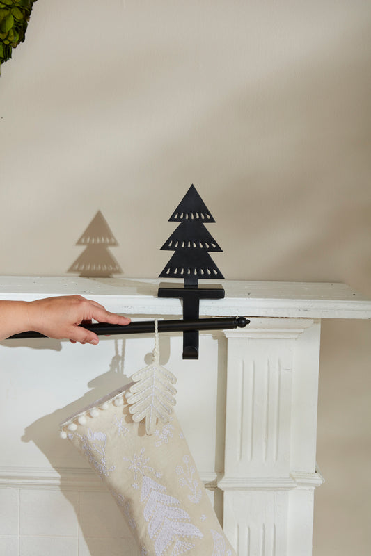 Pine Tree Stocking Holder By Accent Decor | Decor | Modishstore - 1