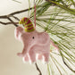 Pink Elephant Ornament Set of 8 By Accent Decor | Ornaments | Modishstore - 1