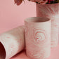 Pink Marbleized Vase Set of 4 By Accent Decor | Vases | Modishstore - 1